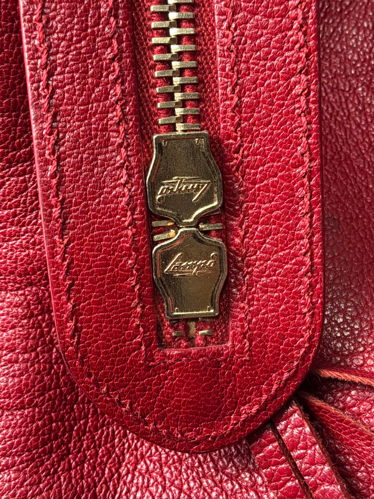 Balenciaga Classic City Red on Gold Lambskin Bag