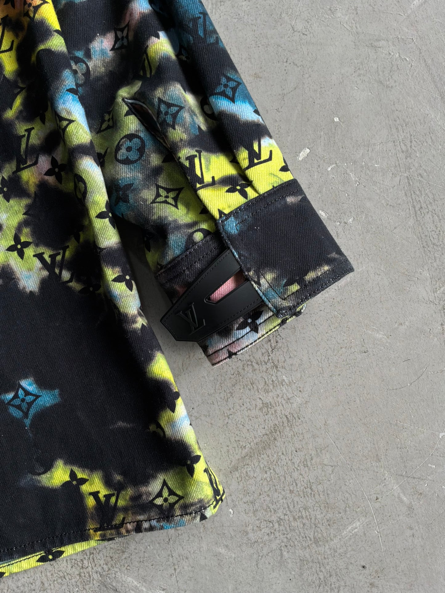 Louis Vuitton Multicolor Tie Dye Denim Shirt