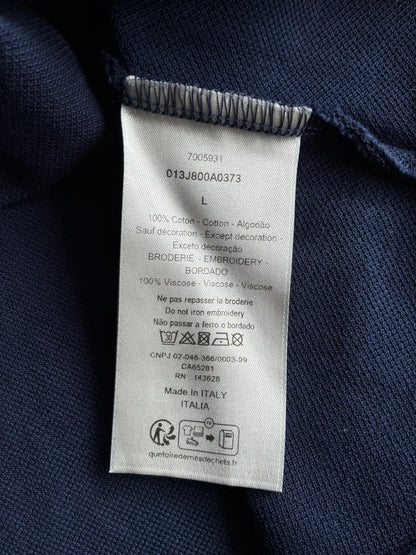 Dior Icon Logo Navy Polo Shirt