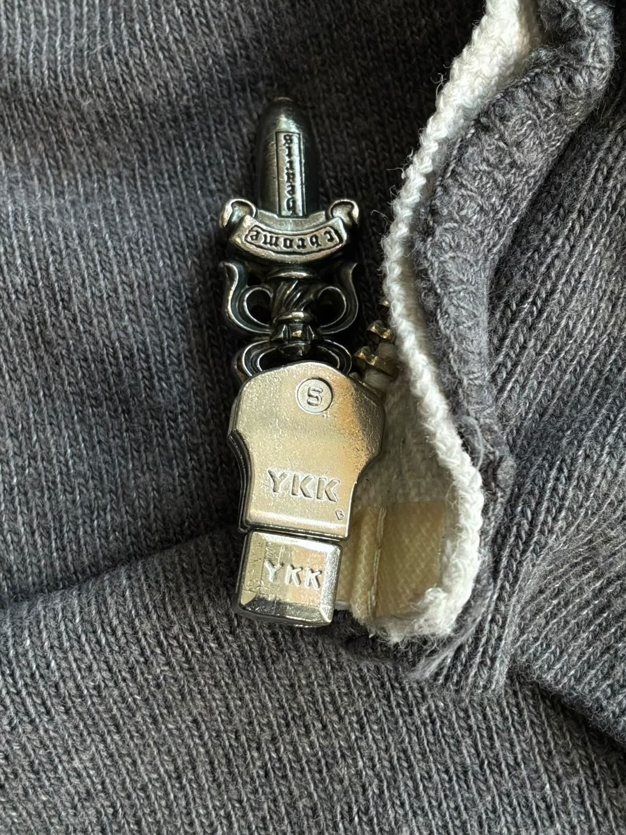 2000s Chrome Hearts T Bar Zip Hoodie