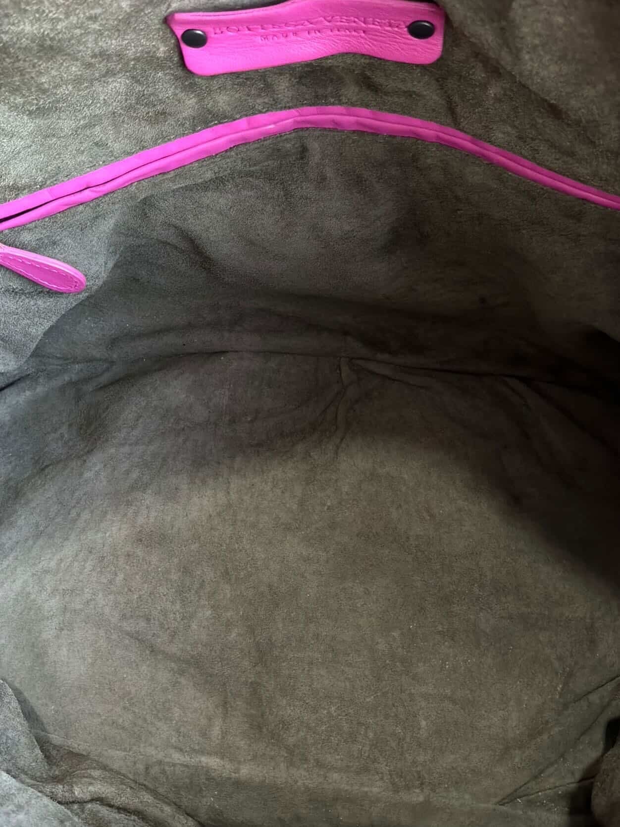 Bottega Veneta Pink Intrecciato Boston Bag