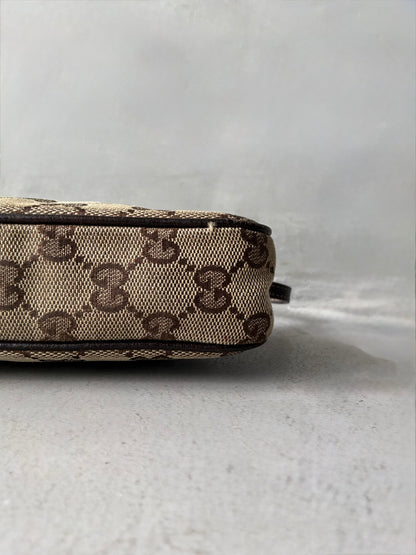 Gucci Brown Monogram Pochette