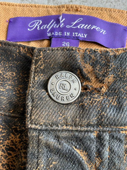 Ralph Lauren Purple Label Wax Coated Jeans