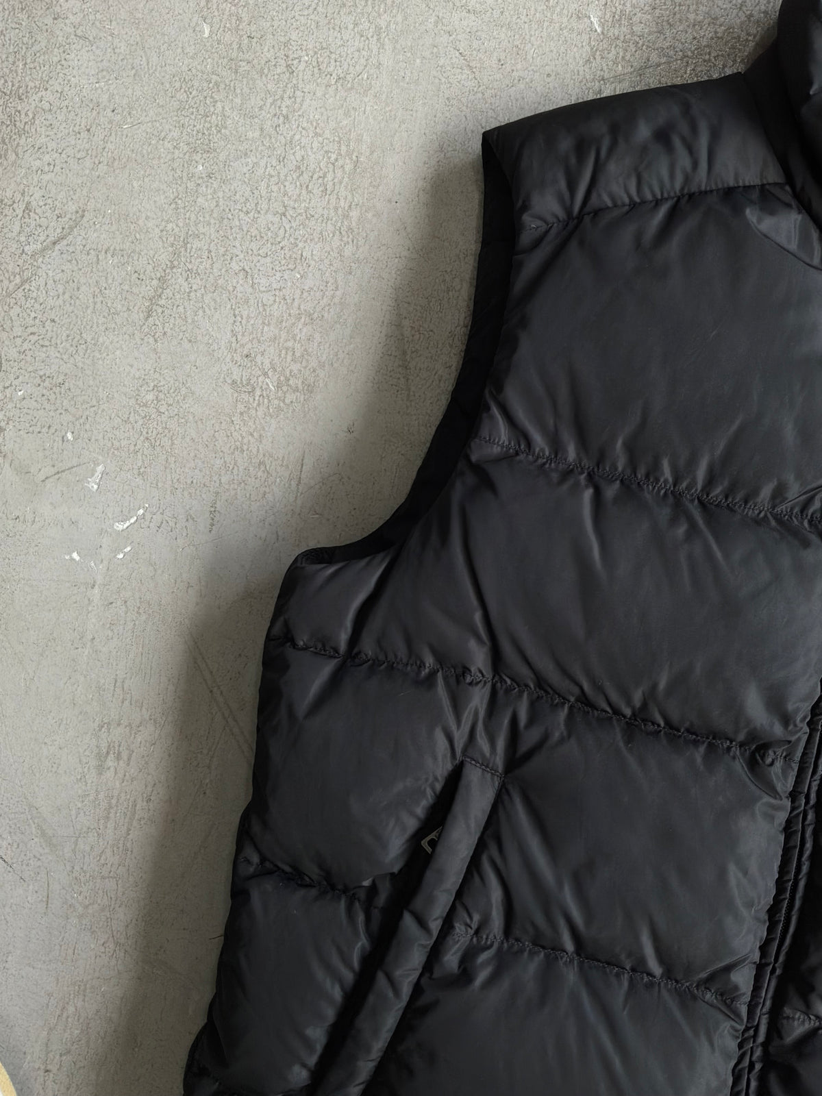 Prada Chest Emblem Puffer Vest