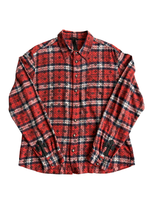 Chrome Hearts Monogram Cross Patched Flannel
