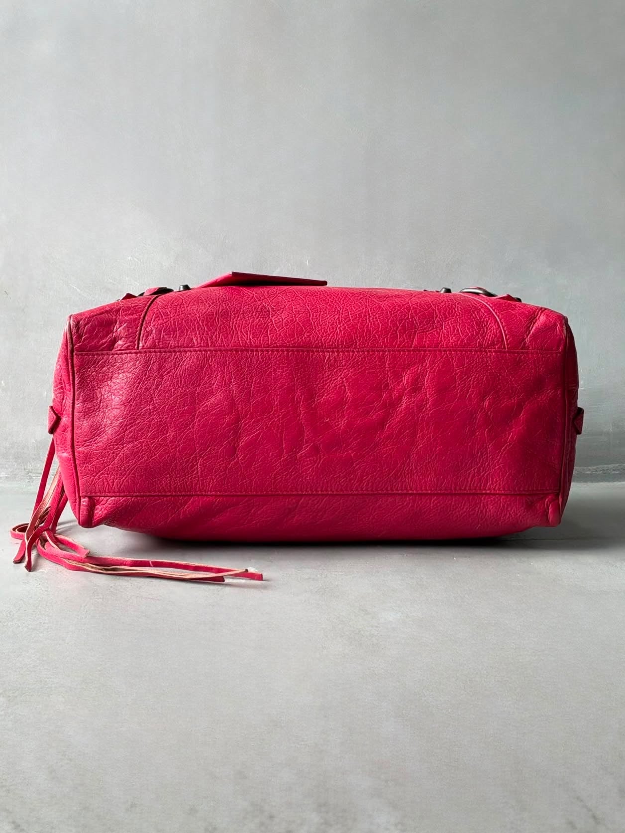 Balenciaga Large Twiggy Red Lambskin Bag