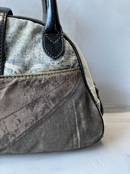 Dior Denim Speedway Saddle Bowler Bag