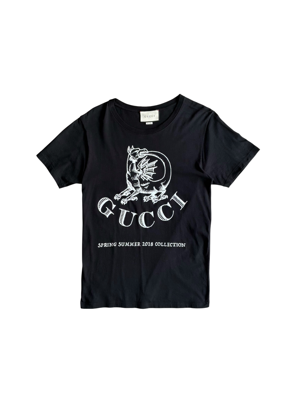 Gucci Dragon Script Black Tee