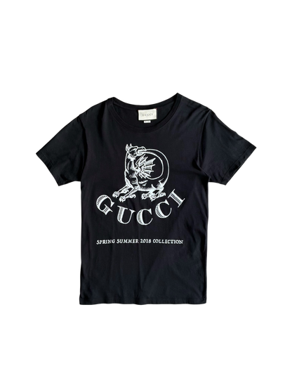Gucci Dragon Script Black Tee