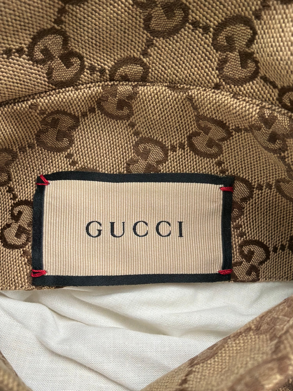 Gucci Tan Monogram Reversible Jacket