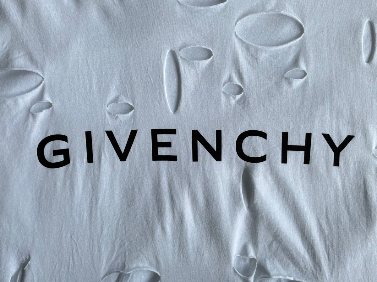 Givenchy Spellout Distressed Tee