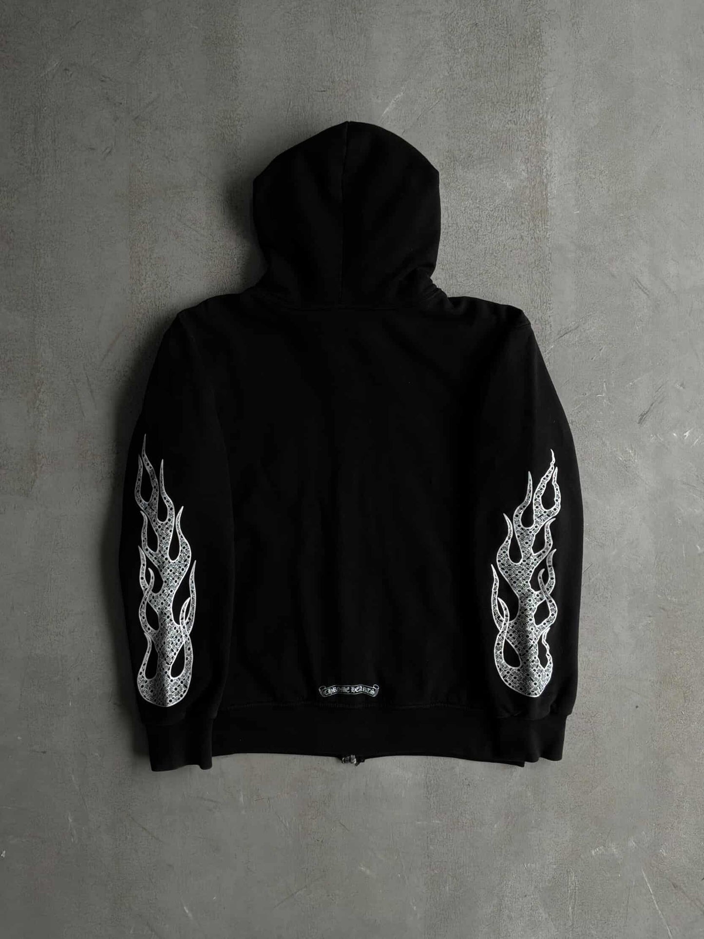 Chrome Hearts Flame Monogram Thermal Zip Hoodie