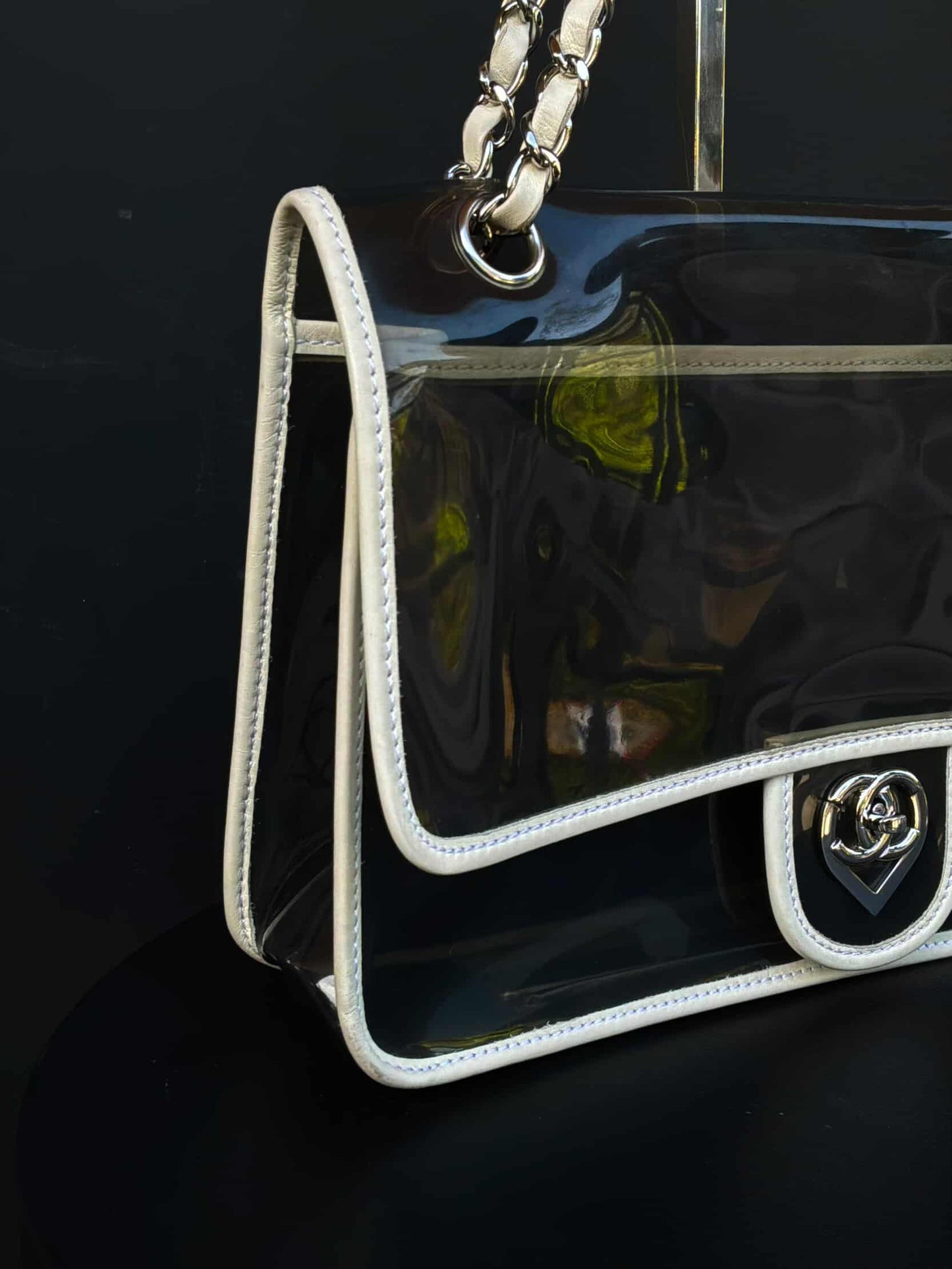 Chanel Heart CC PVC Flap Bag