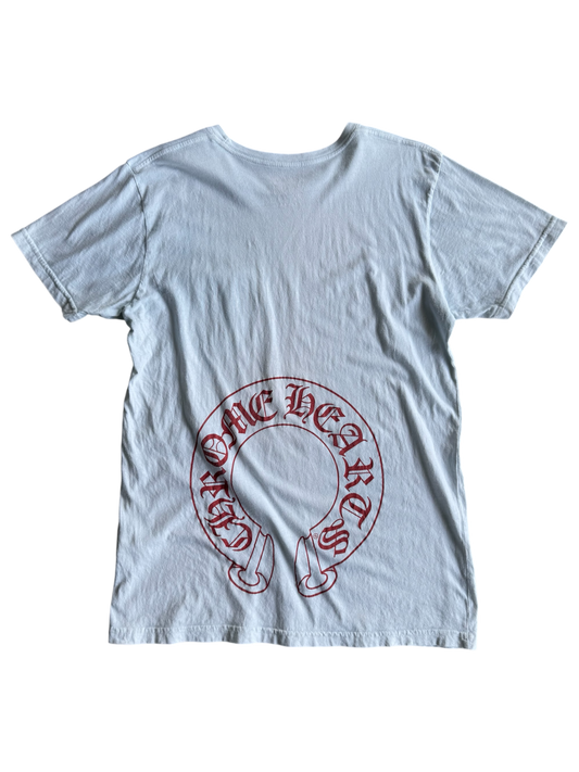 Chrome Hearts Red Script Horseshoe Tee
