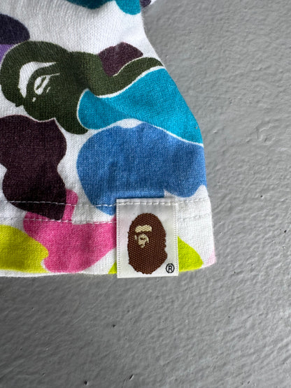 Bape multi color camouflage tee