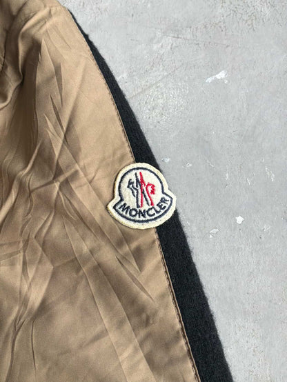 MONCLER 80’s Nylon  Wool Halfzip Jacket