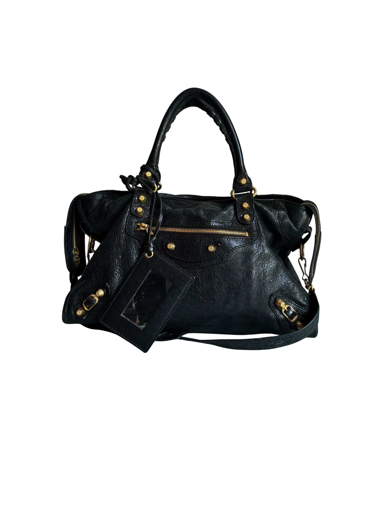 Balenciaga City Classic Medium Black On GHW
