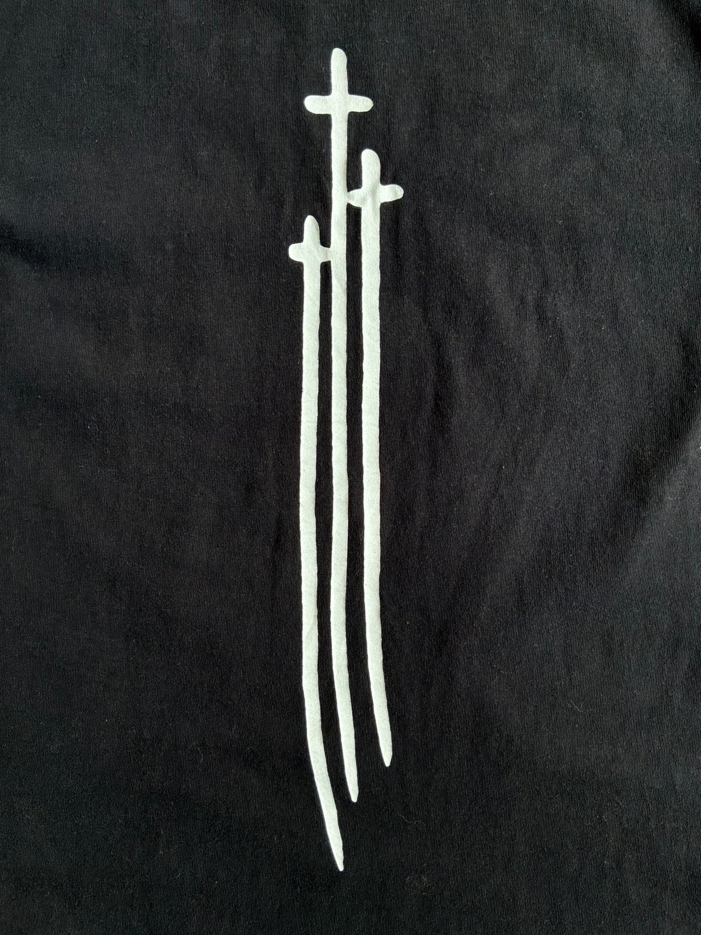 2000s Chrome Hearts Cemetery Sword Black Tee
