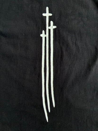 2000s Chrome Hearts Cemetery Sword Black Tee