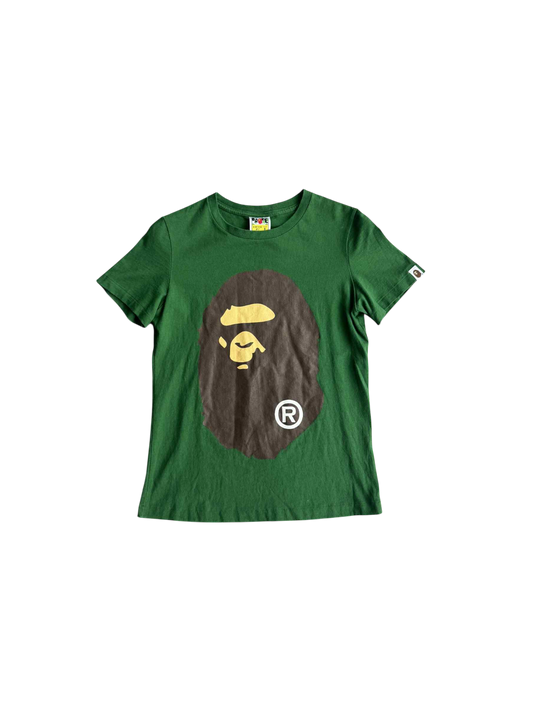 Bape Big Head Green Tee