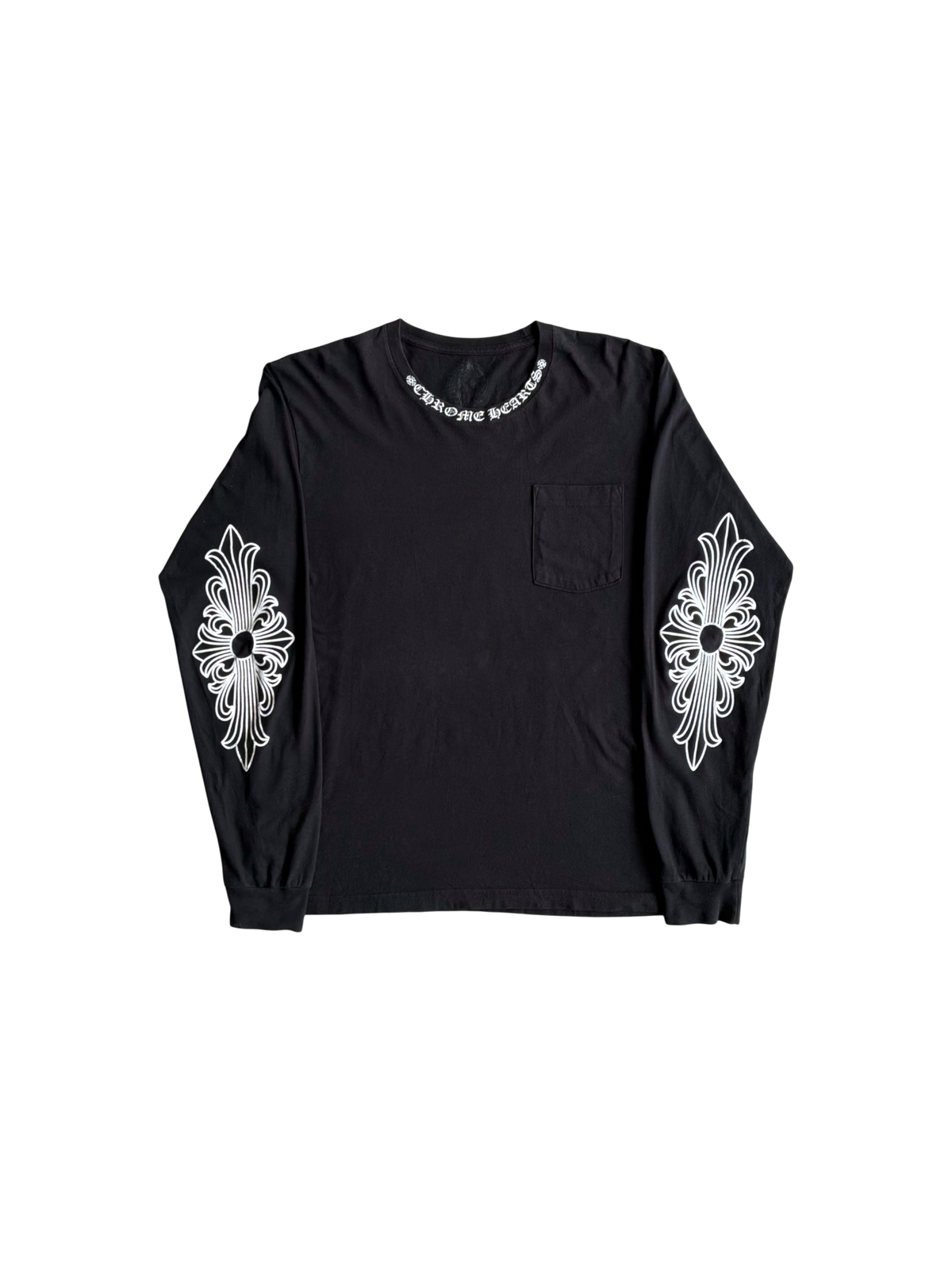 Chrome Hearts Neck Script Floral Longsleeves