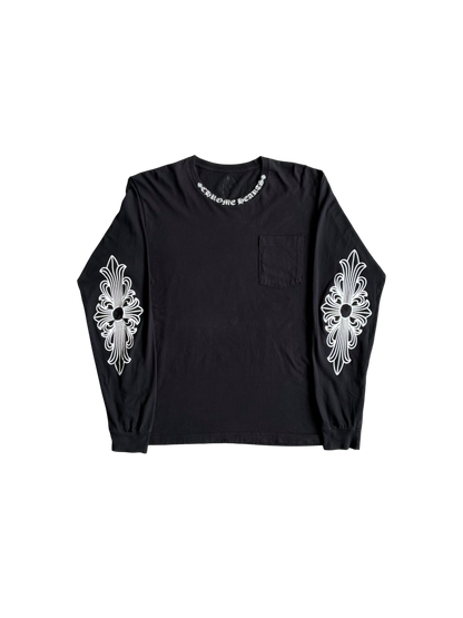 Chrome Hearts Neck Script Floral Longsleeves