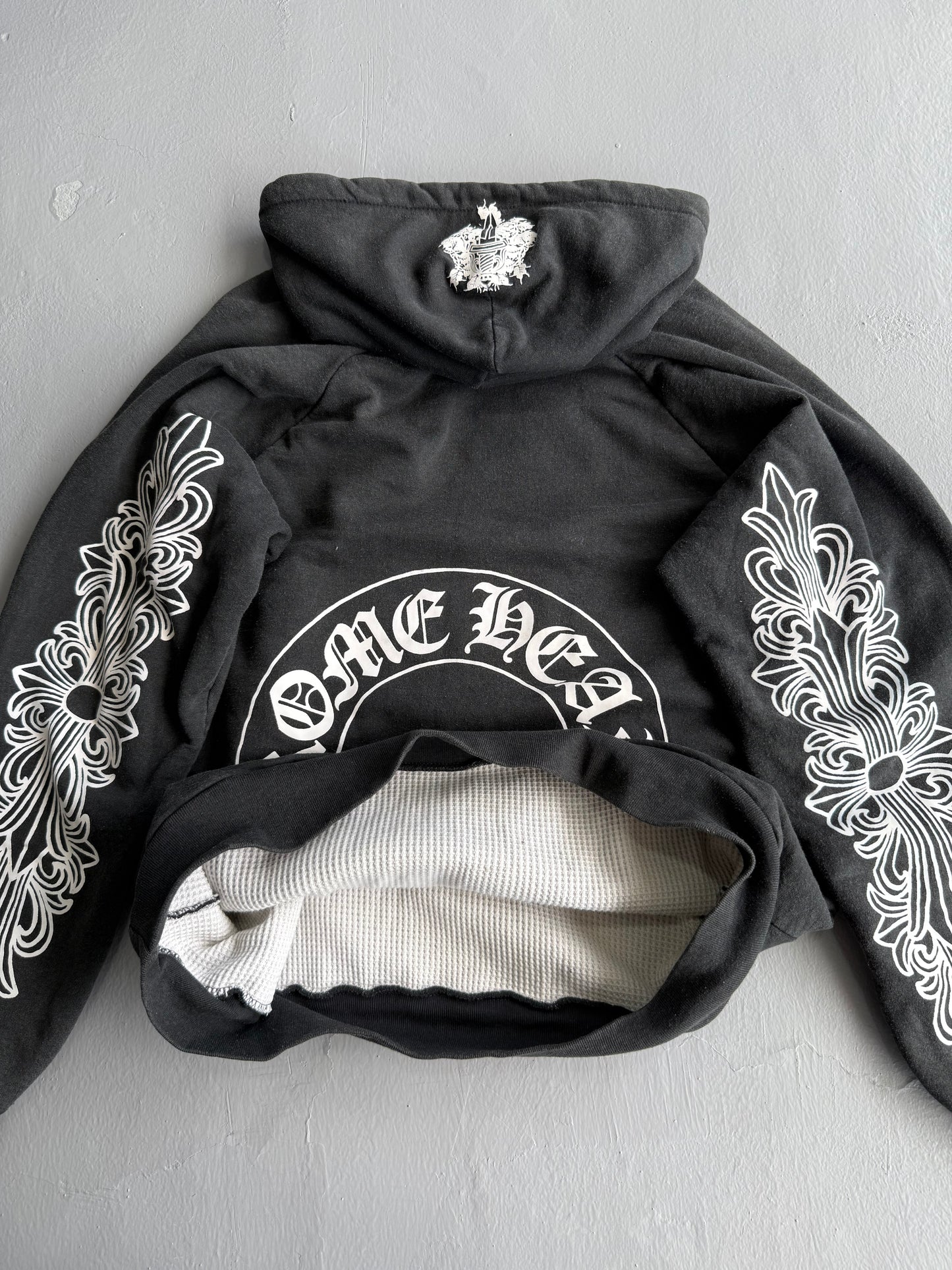 Vintage Chrome Hearts Horseshoe Floral Hoodie