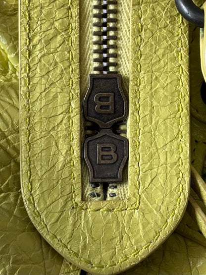 Balenciaga City ‘Town’  Lime Lambskin Bag