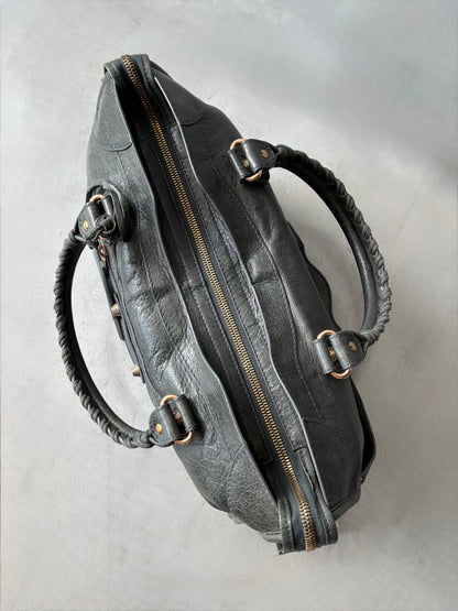 Balenciaga Classic City Gray on Bronze Lambskin Bag
