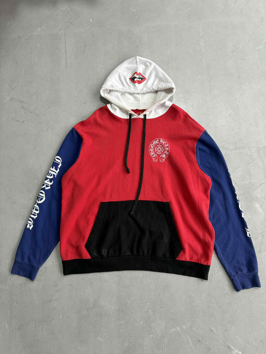 Chrome Hearts Matty Boy Red White Blue Chomper Hoodie