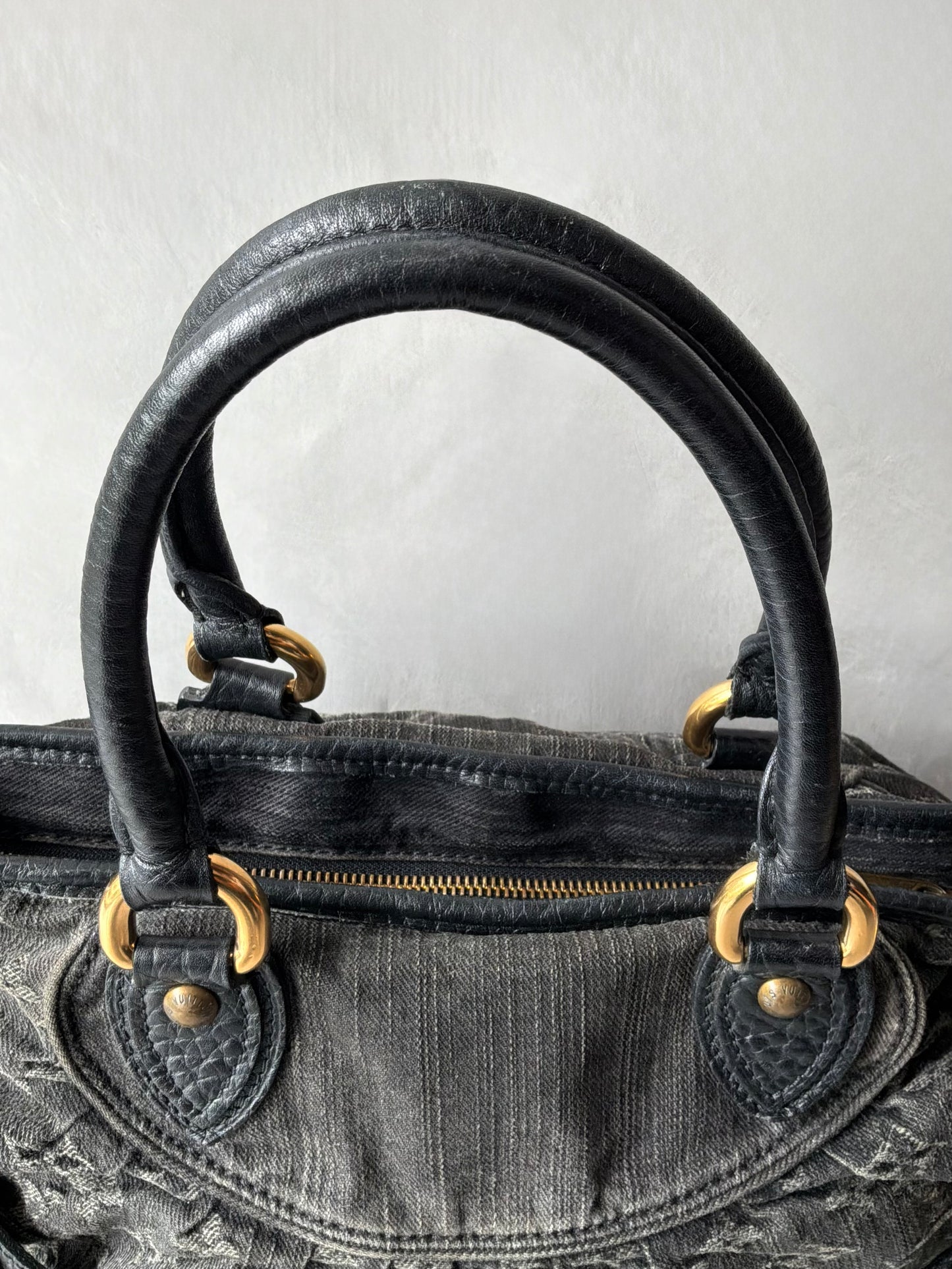 Louis Vuitton Neo Cabby MM Monogram Denim Handbag