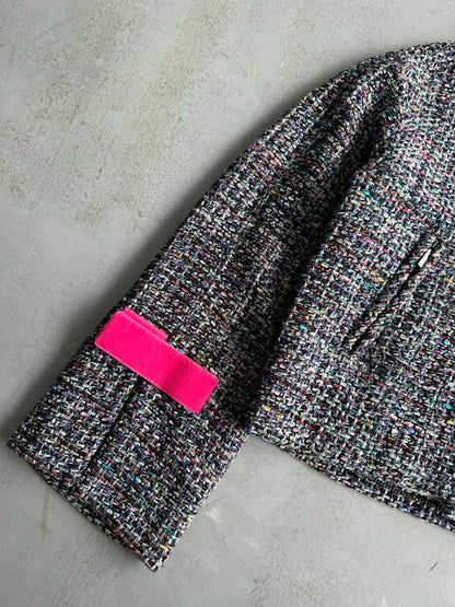 Chanel Multicolor Tweed Velcro Closure Jacket