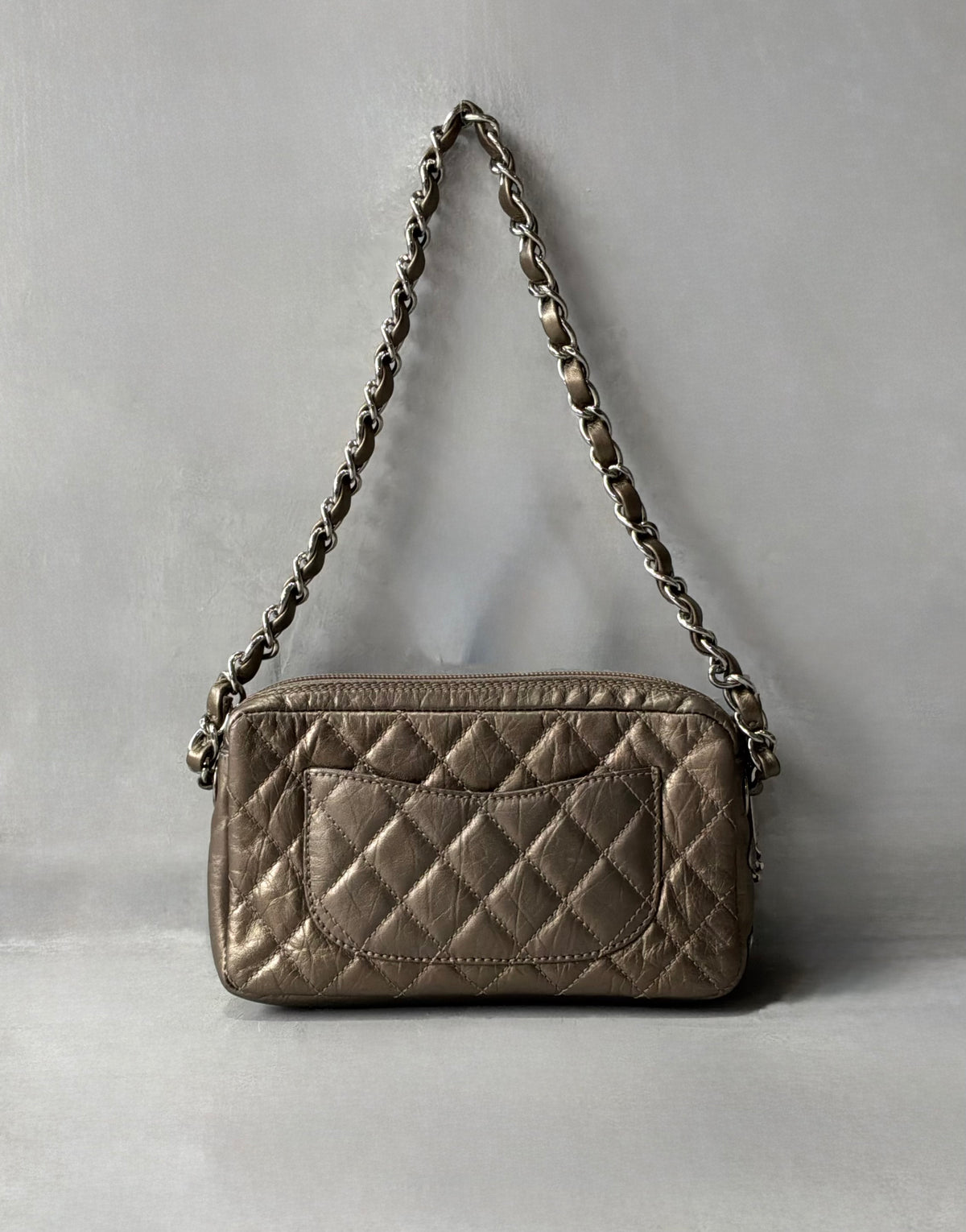 Chanel Cambon Ligne Pochette Chain Strap Bag