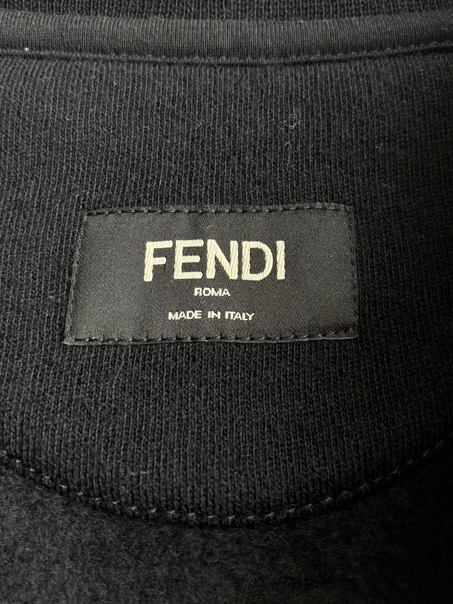 Fendi Karl Lagerfeld Black Crewneck