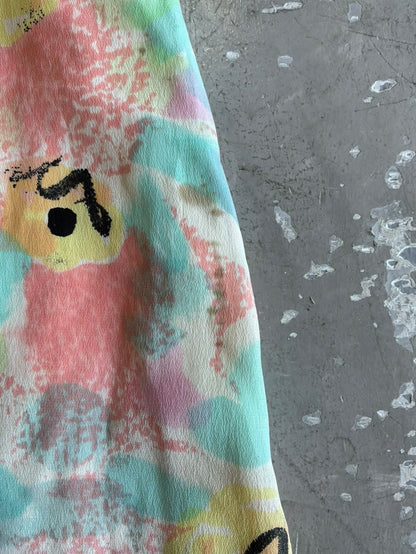 1997 Chanel Abstract Tortoise Silk Dress