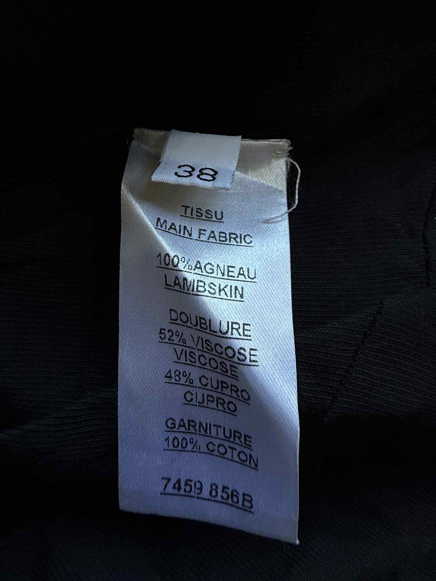 Vintage Balmain Quilted Cropped Leather Jacket