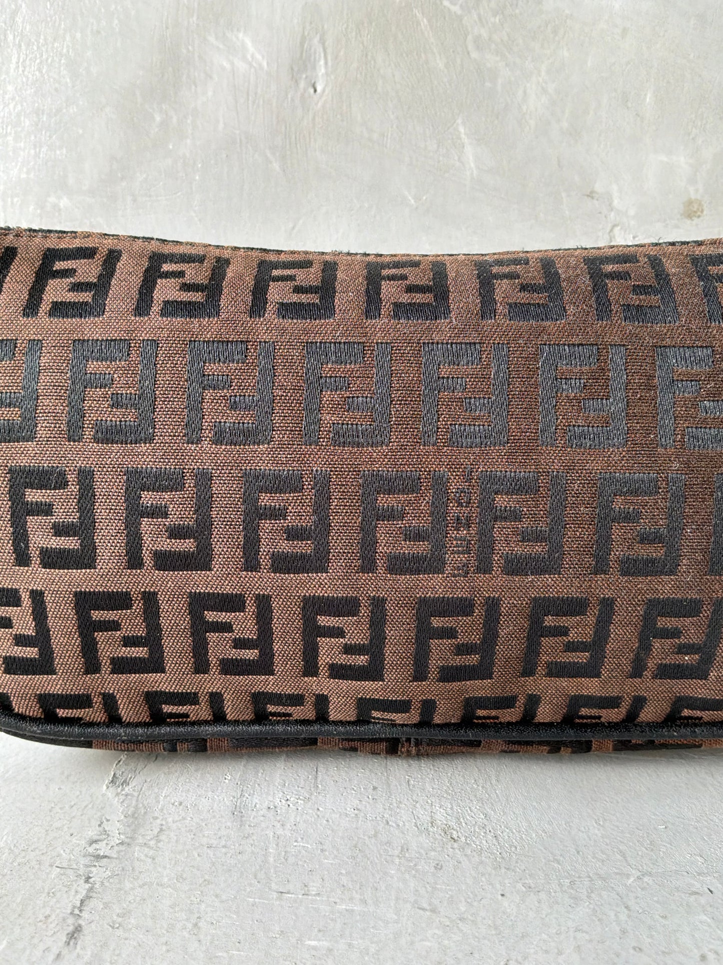 Fendi Brown Monogram Boat Bag