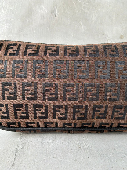 Fendi Brown Monogram Boat Bag