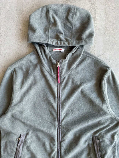 Prada Fleece Zip Hoodie
