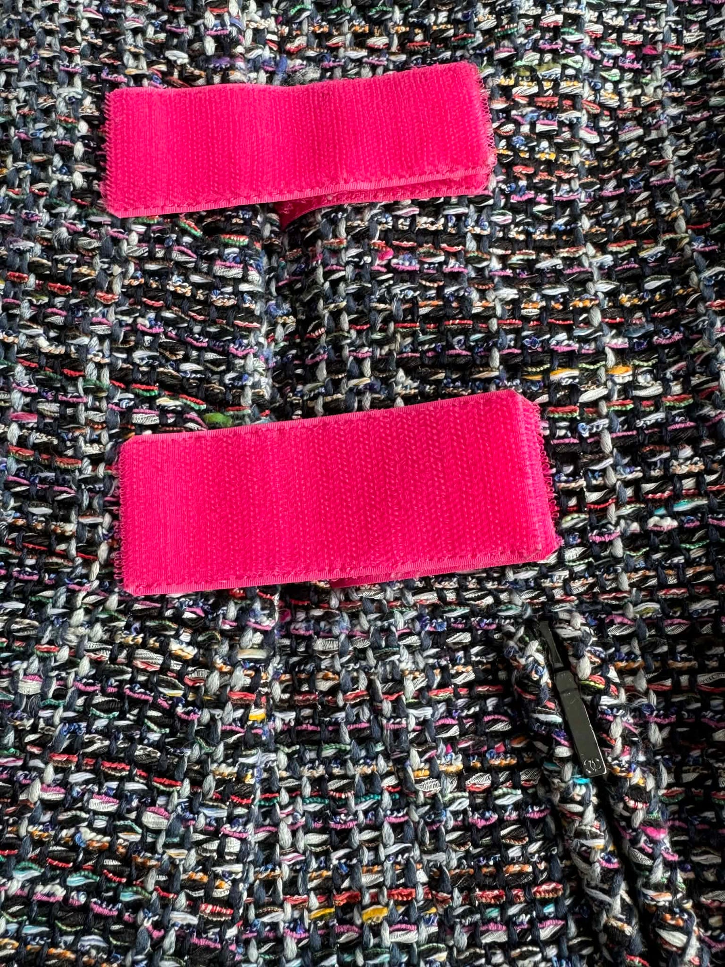 Chanel Multicolor Tweed Velcro Closure Jacket