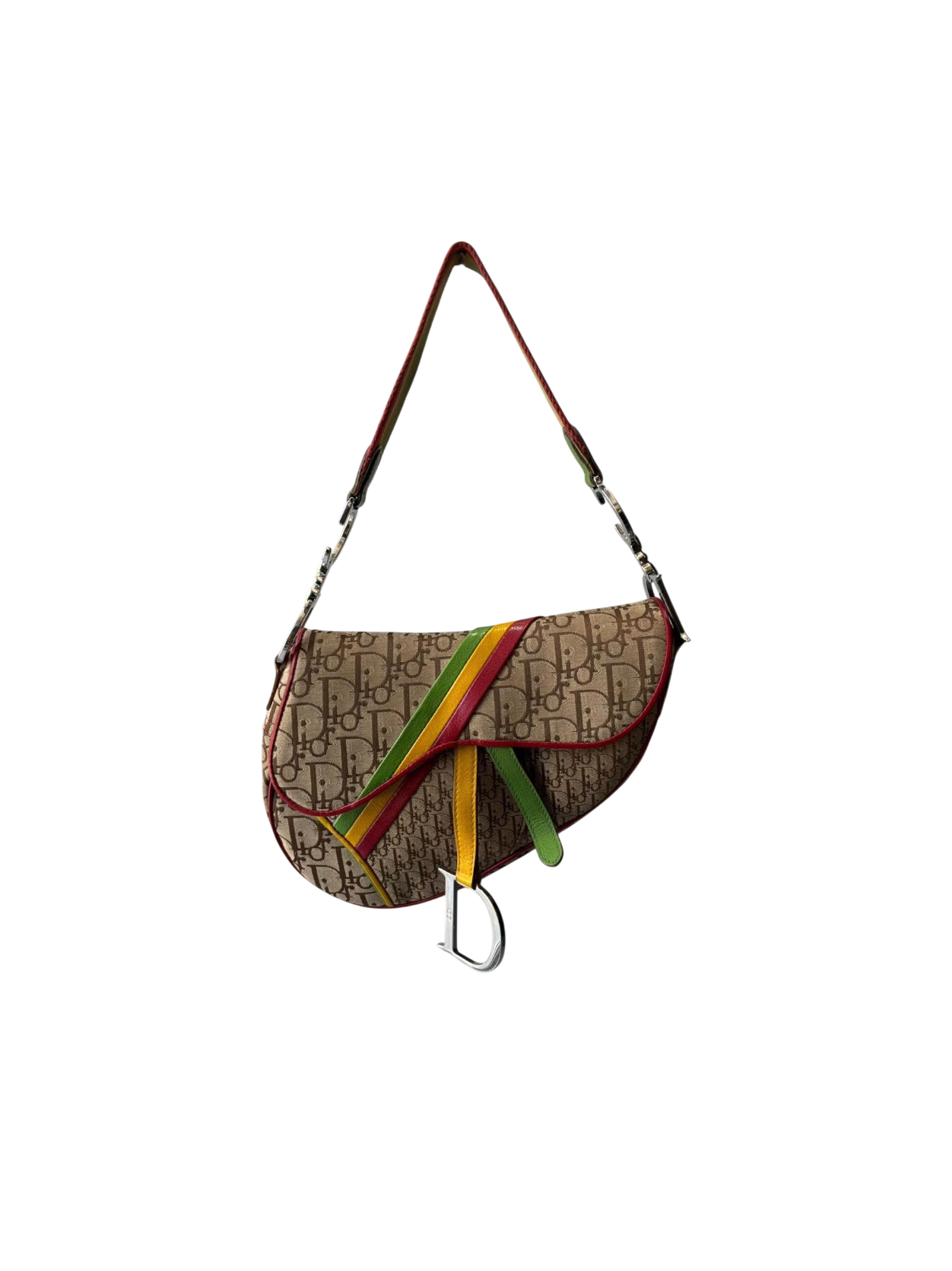 Dior John Galliano Rasta Saddle Bag