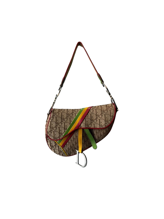 Dior John Galliano Rasta Saddle Bag
