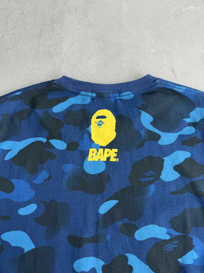 Bape Soldier Blue Camou Tee
