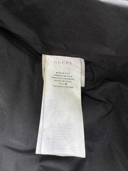 Gucci Vintage Nylon And Leather Puffer Jacket