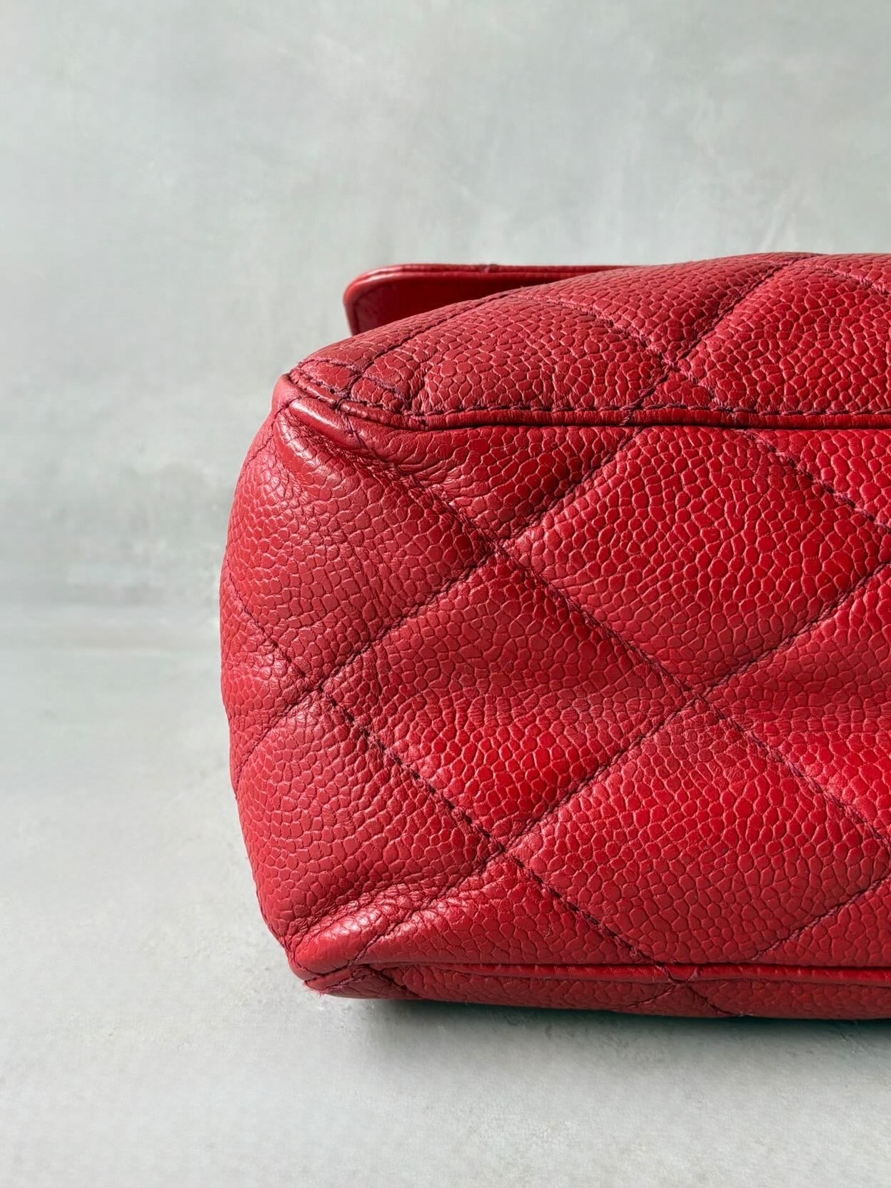 90’s Chanel Kelly Flap Caviar Shoulder Bag