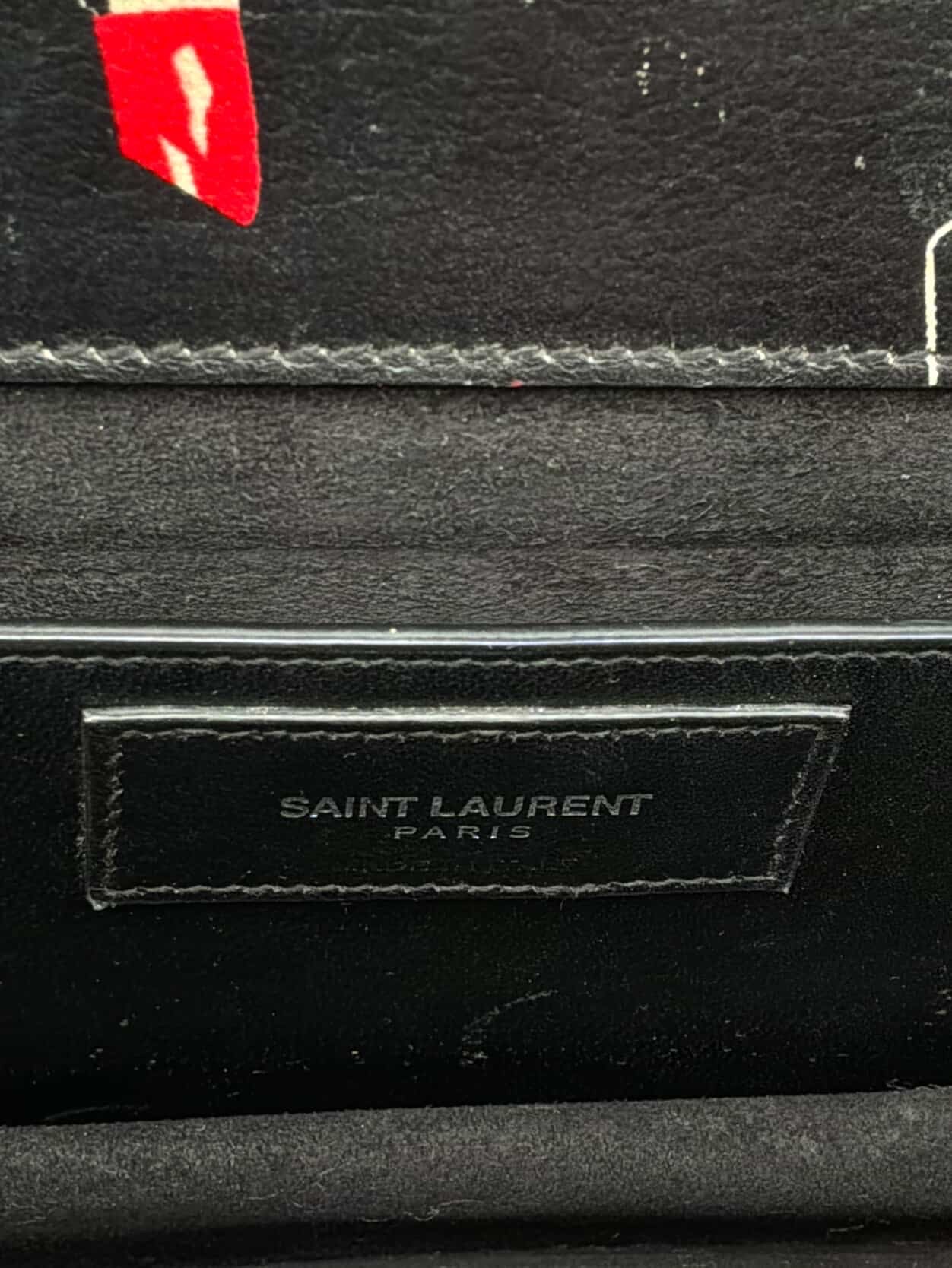 Saint Laurent Paris Lipstick Flap Chain Shoulder Bag