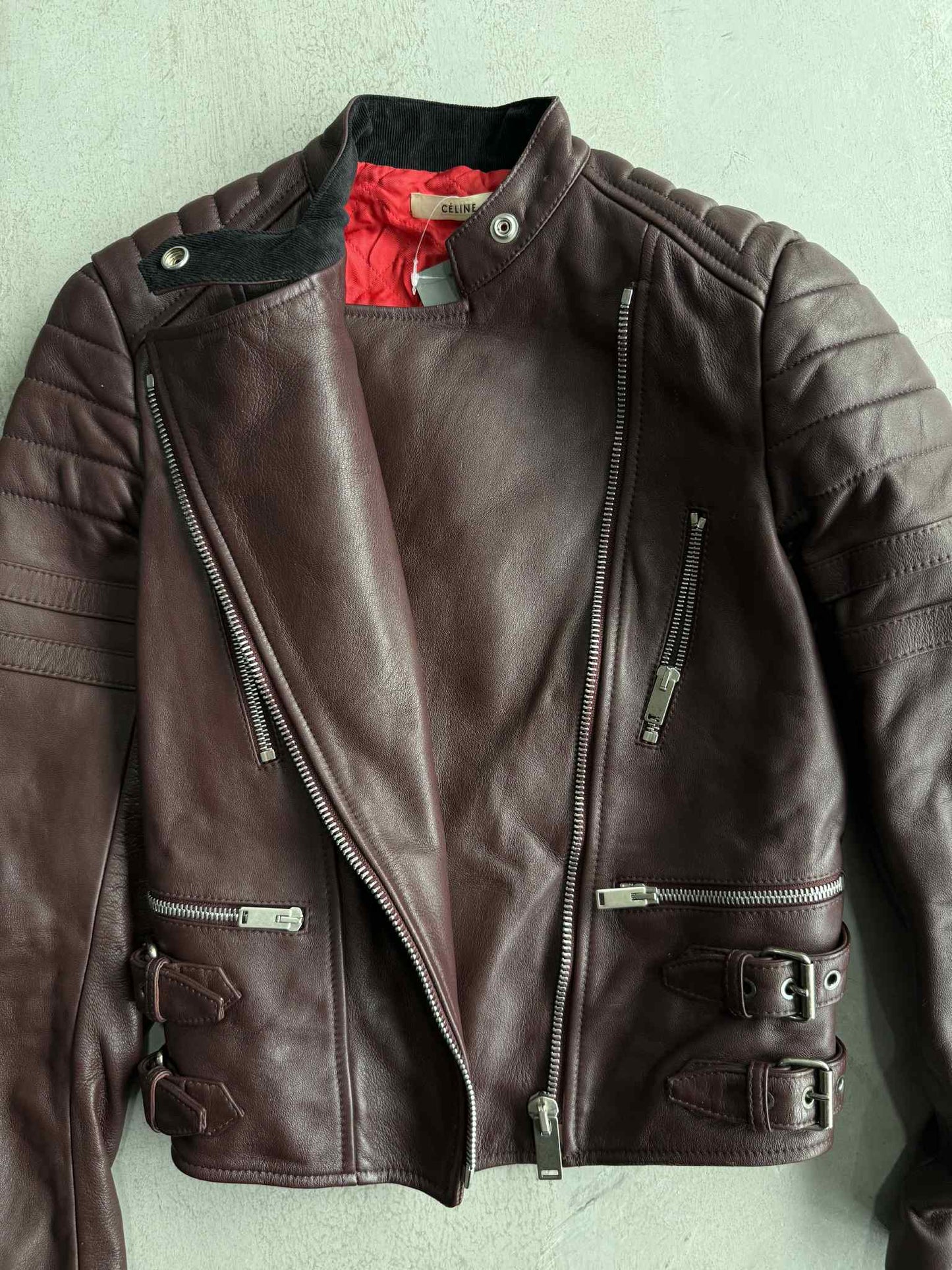 Vintage Celine by Phoebe Philo Biker Leather Jacket