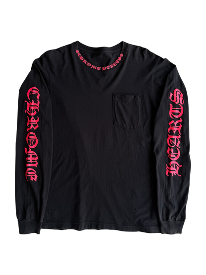 Chrome Hearts Red Script Longsleeves