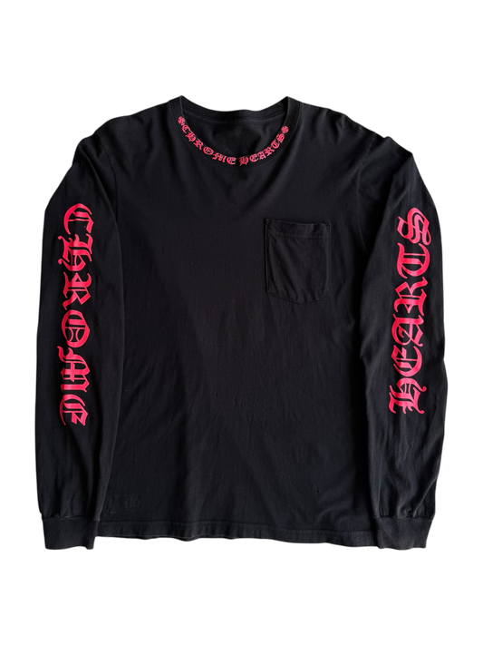 Chrome Hearts Red Script Longsleeves