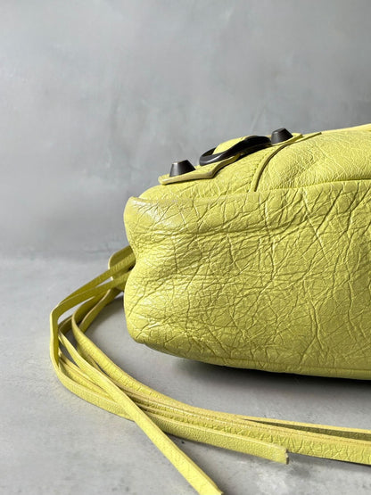 Balenciaga City ‘Town’  Lime Lambskin Bag